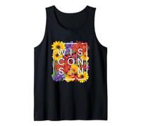 Fiori del Wisconsin Word Art - Wisconsinite Pride Canotta