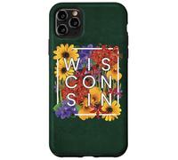 Fiori del Wisconsin Word Art - Wisconsinite Pride Custodia per iPhone 11 Pro Max