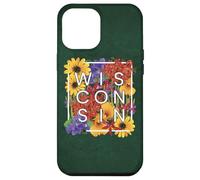 Fiori del Wisconsin Word Art - Wisconsinite Pride Custodia per iPhone 12 Pro Max