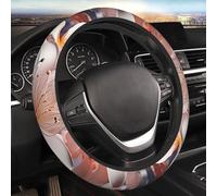 Fiori Delicati Coprivolante per Auto Coprivolante Elasticizzato Elasticizzato da 15 Pollici Morbido Protettore per Volante Universale Traspirante Antiscivolo Accessori per Auto per SUV Furgoni Camion