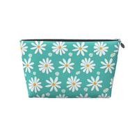 Fiori della margherita bianca, Borsa da toilette Borsa per trucco Borsa per cosmetici Borsa da toilette da viaggio portatile