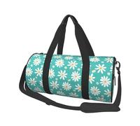 Fiori della margherita bianca, Borsone da viaggio di grande capacità Borsa rotonda Borsa da viaggio sportiva Borsa da viaggio Borsa da fitness