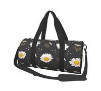 Fiori della margherita, Borsone da viaggio di grande capacità Borsa rotonda Borsa da viaggio sportiva Borsa da viaggio Borsa da fitness
