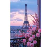 Fiori della Torre di Parigi Puzzle 700 Pezzi 52x38 cm Puzzle Fai da te,Intrattenimento Creativo - Puzzle Per Adulti E Tutta La Famiglie