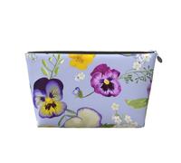 Fiori della viola del pensiero, Borsa da toilette Borsa per trucco Borsa per cosmetici Borsa da toilette da viaggio portatile
