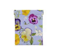Fiori della viola del pensiero, Spremere il portafoglio superiore da donna Borsa portaoggetti Piccola portamonete Portamonete