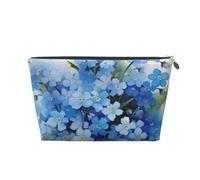Fiori dell'acquerello Non ti scordar di me, Borsa da toilette Borsa per trucco Borsa per cosmetici Borsa da toilette da viaggio portatile