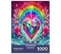 Fiori dell'Amore Jigsaw Puzzle Impossibili 1000Pcs Decorazione Per La Casa. Giochi Rilassamento E Intelligence Per Adulti E Ragazzi Da 14 Anni 70x50cm/1000pcs