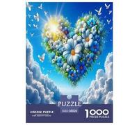 Fiori dell'Amore Jigsaw Puzzle Impossibili 1000Pcs Decorazione Per La Casa. Rilassamento E Intelligence Per Adulti E Bambini Da 12 Anni 38x26cm/1000pcs
