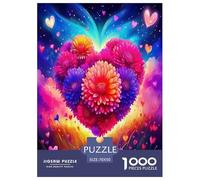 Fiori dell'Amore Jigsaw Puzzle Impossibili 1000Pcs Decorazione Per La Casa. Rilassamento E Intelligence Per Adulti E Ragazzi Da 14 Anni 70x50cm/1000pcs
