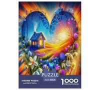 Fiori dell'Amore Puzzle Impossibili 1000Pcs Decorazione Per La Casa. Rilassamento E Intelligence Per Adulti E Bambini Da 12 Anni 38x26cm/1000pcs