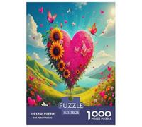 Fiori dell'Amore Puzzle Impossible 1000 Pezzi Decorazione Per La Casa. Giochi Rilassamento E Intelligence Per Adulti E Ragazzi Da 14 Anni 38x26cm/1000pcs