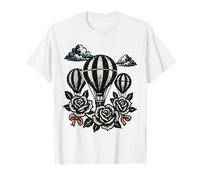 Fiori dell'Annata delle Rose dell'aerostato Maglietta