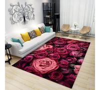 Fiori Delle Piante Tappeto Per Ufficio Stampato In 3D 180 X 280 Cm - Moquette Antiscivolo Per Porta Interna - Morbido Al Tatto - Fibra Di Poliestere - Facile Da Pulire - Adatto Per Came -5432429863905