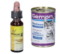 Fiori di Bach Rescue Pet Gocce + Monge Gemon Bocconcini con Tonno e Pe