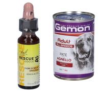 Fiori di Bach Rescue Pet Gocce + Monge Gemon Paté Agnello Cani Adulti