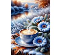 Fiori di caffè sulla riva del fiume Puzzle 2000 Pezzi 100x70 cm Puzzle Fai da te,Intrattenimento Creativo - Puzzle Per Adulti E Tutta La Famiglie