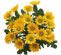 Fiori di camomilla artificiale in seta, 32 cm, decorazione realistica | Texture realistica in seta, lunghezza 32 cm, forma realistica di camomilla, colori vivaci, decorazione per la casa