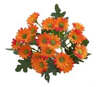 Fiori di camomilla artificiale in seta, 32 cm, decorazione realistica | Texture realistica in seta, lunghezza 32 cm, forma realistica di camomilla, colori vivaci, decorazione per la casa