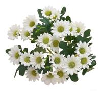 Fiori di camomilla artificiale in seta, 32 cm, decorazione realistica | Texture realistica in seta, lunghezza 32 cm, forma realistica di camomilla, colori vivaci, decorazione per la casa