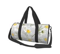 Fiori di camomilla, Borsone da viaggio di grande capacità Borsa rotonda Borsa da viaggio sportiva Borsa da viaggio Borsa da fitness