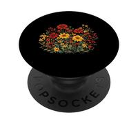 Fiori di campo autunnali giardino floreale rustico botanico fiorito PopSockets PopGrip Adesivo