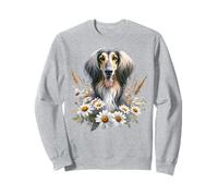 Fiori di campo estivi della margherita del cane levriero afgano Felpa