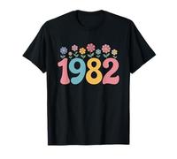 Fiori di Campo Floreali 43° Compleanno per Donne Nate nel 1982 Maglietta