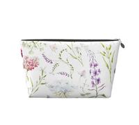 Fiori di campo floreali dell'acquerello, Borsa da toilette Borsa per trucco Borsa per cosmetici Borsa da toilette da viaggio portatile