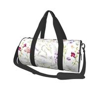 Fiori di campo floreali dell'acquerello, Borsone da viaggio di grande capacità Borsa rotonda Borsa da viaggio sportiva Borsa da viaggio Borsa da fitness