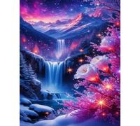 Fiori di cascata nel bosco Puzzle 1200 Pezzi 75x50 cm Puzzle Fai da te,Intrattenimento Creativo - Puzzle Per Adulti E Tutta La Famiglie