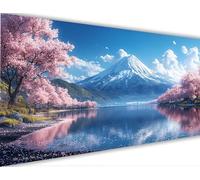 Fiori di ciliegio Dipingere con i Numeri Giappone Dipingere con i Numeri Adulti con Telaio 100x200cm, DIY Olio Painting by Numbers Kit, Vernice Acrilica Pennelli Decora la Casa Ragazze Regalo LE-281