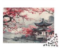 Fiori di ciliegio Rompicapo 1000 Pezzi In cartone Extra Spesso, Un Classico Puzzle A Pezzi Per Pace Interiore, Ideale Per Sfida Personale, Regalo Di Compleanno Originale 70x50cm/1000