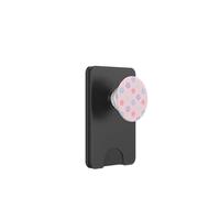 Fiori di gelatina pastello su strisce rosa PopSockets PopWallet per MagSafe