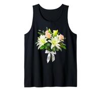 Fiori di Gigli Bianchi Rose tè tenero Bouquet Forme Mania Canotta