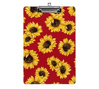Fiori di girasole in fiore Lavagna per appunti formato A4 Divertente lavoro estetico Studiare Lettera Lavagna per appunti standard 12,5×8,5 in pannello rigido per aula scolastica Bambini che scrivon