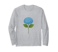 Fiori di grazia: Ortensia Bellezza, amante dei fiori, natura Maglia a Manica