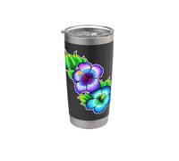 Fiori di ibisco Bicchiere termico in acciaio inox doppia parete