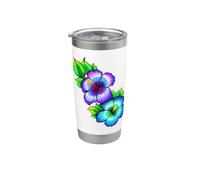 Fiori di ibisco Bicchiere termico in acciaio inox doppia parete