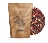 Fiori di Ibisco Essiccati Mary Rose 500 g - 100% Naturali, Malva Sudanese, per Tè, Infusi, Cucina e Decorazione, Origine: Egitto