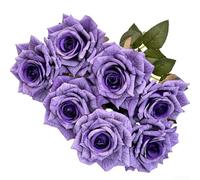 Fiori di lavanda artificiali a 7 teste 41 cm decorazione per la casa (sogni | Design realistico a 7 teste, lunghezza 41 cm, viola vivace, ideale per matrimoni, senza bisogno di annaffiare