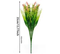Fiori di Lavanda Simulati per Vaso Decorazione Plastica Artificiale 10 Pezzi