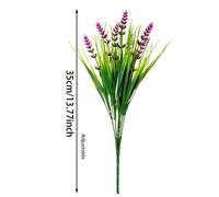 Fiori di Lavanda Simulati per Vaso Decorazione Plastica Artificiale 10 Pezzi