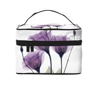Fiori di lavanda viola speranza, Borsa per il trucco Borsa per cosmetici Borsa da toilette da viaggio portatile Astuccio per matite Astuccio da toilette