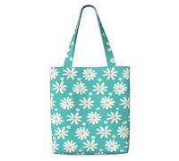 Fiori di margherita bianca,Borse della spesa riutilizzabili, borse per la spesa, borsa a tracolla in tela di grande capacità