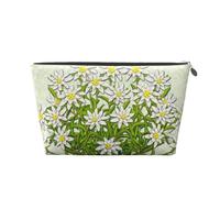 Fiori di montagna svizzeri della stella alpina, Borsa da toilette Borsa per trucco Borsa per cosmetici Borsa da toilette da viaggio portatile