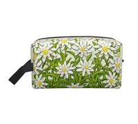 Fiori di montagna svizzeri della stella alpina, Borsa per il trucco Borsa per cosmetici Borsa da viaggio portatile da viaggio Borsa per trucco Organizer