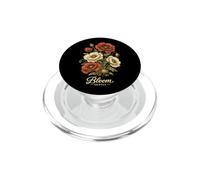 Fiori di papavero bianco rosso fioriscono delicatamente vintage botanico PopSockets PopGrip per MagSafe
