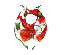 Fiori di papavero rosso,Sciarpa bandana per uomo e donna - Bandane eleganti e versatili per il collo e la testa