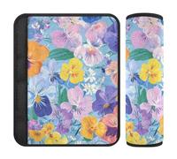 Fiori di primavera Orchidea Giacinti Blu 2 pz seggiolino auto Spalline Rilascio Stress al collo e alle spalle per camion accessori para carro